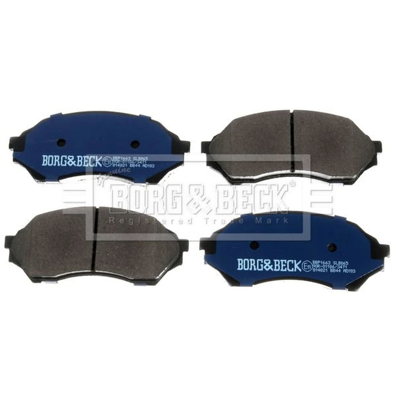 Borg & Beck 4 x Front Brake Pad Set BBP1663