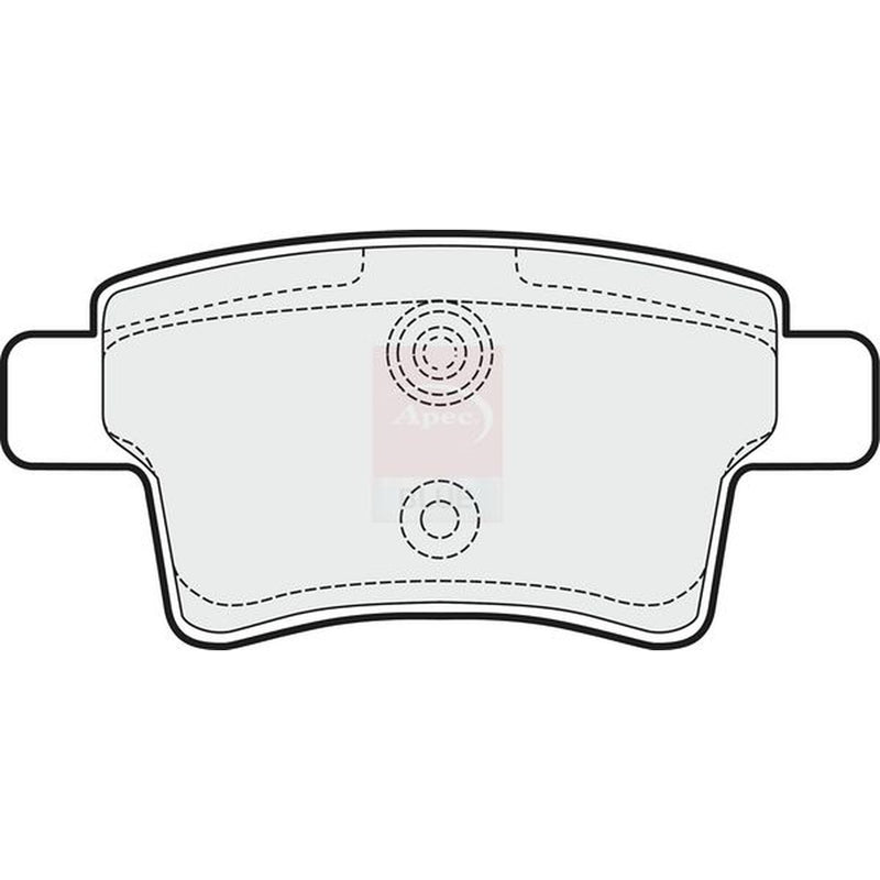 Apec Rear Brake Pad Set PD3212