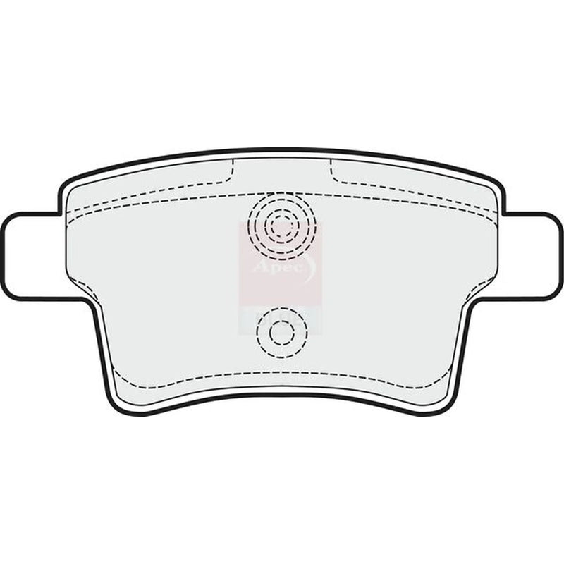 Apec Rear Brake Pad Set PD3212
