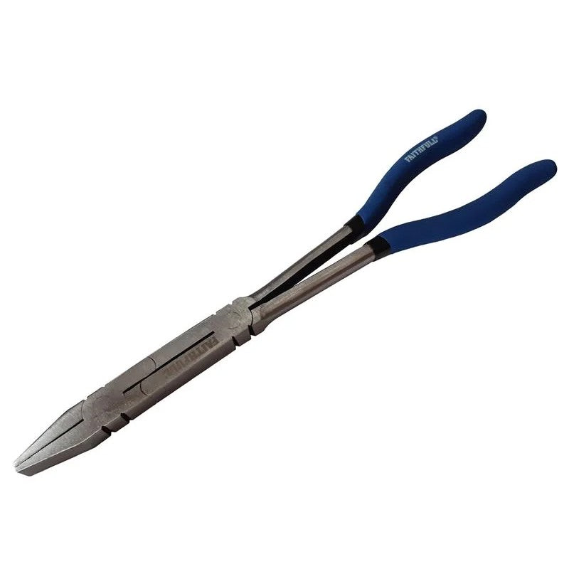 Faithfull Long Reach Flat Nose Pliers 300mm (12in) - FAIPLLFN335