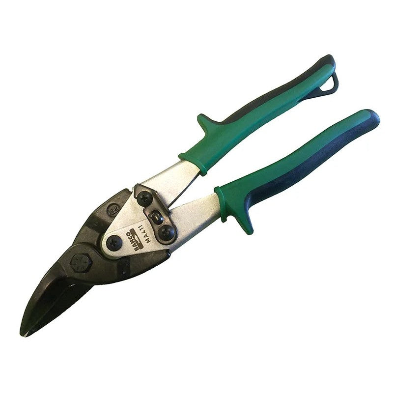 Bahco MA411 Green Aviation Compound Snips Right Cut 250mm (10in) - MA411