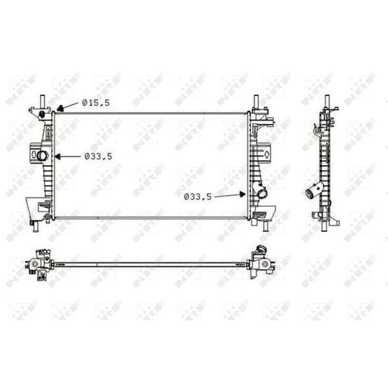 NRF Engine Radiator 58487