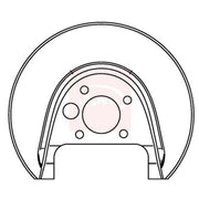 Apec Brake Disc Splash Guard Rear Left ASG1045