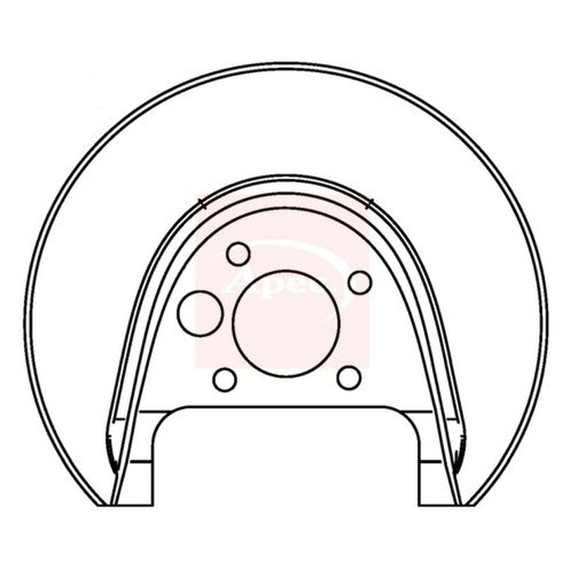 Apec Brake Disc Splash Guard Rear Left ASG1045