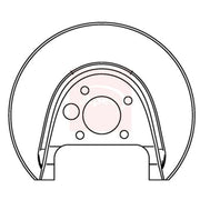 Apec Brake Disc Splash Guard Rear Left ASG1045