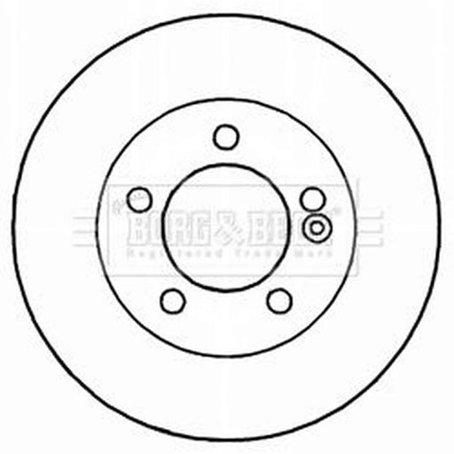 Borg & Beck 2 x Solid Rear Brake Discs BBD5165