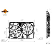 NRF Engine Cooling Fan 470074