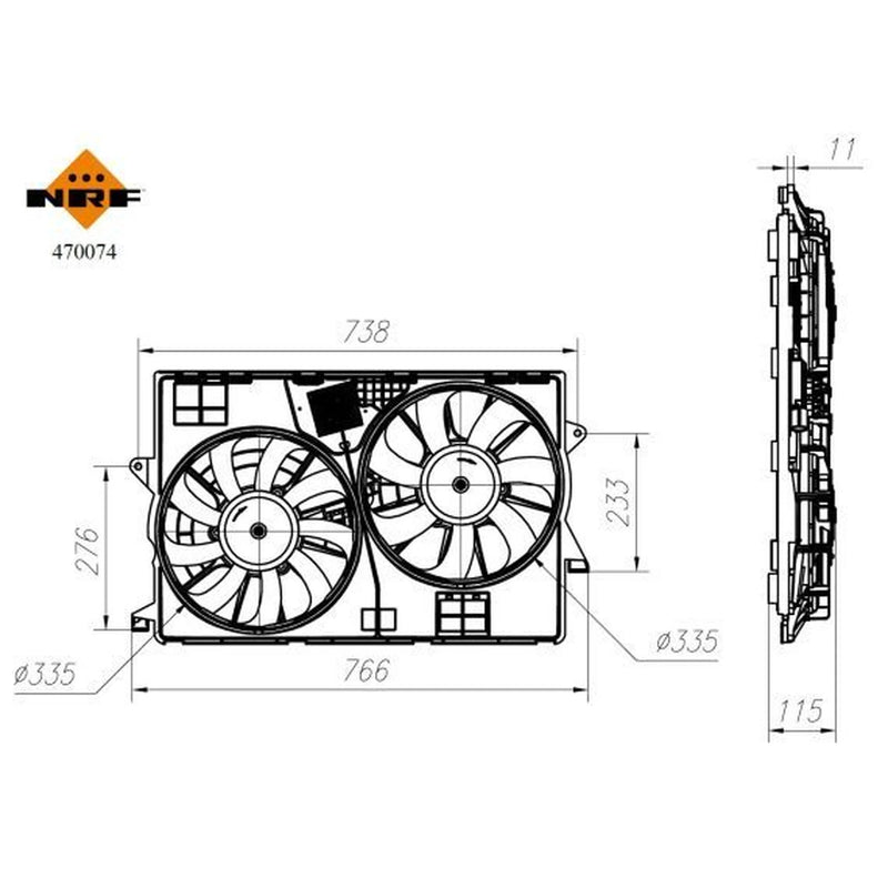 NRF Engine Cooling Fan 470074