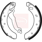Apec Brake Shoe Set Axle Kit SHU493
