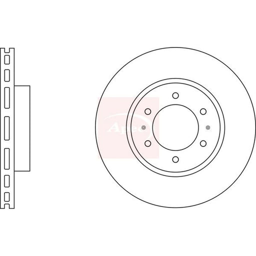 Apec 2 x Vented Front Brake Discs DSK3082
