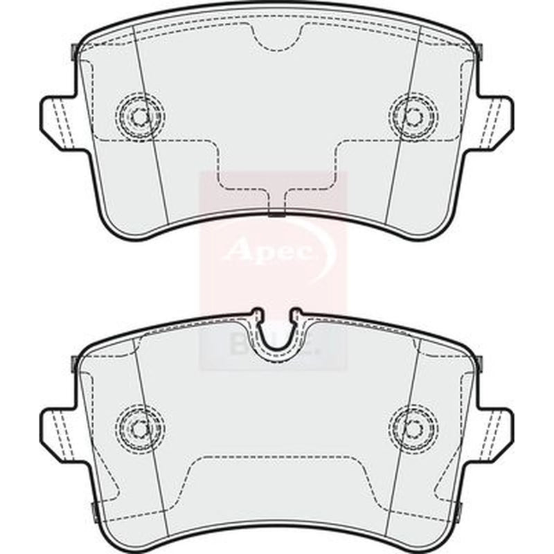 Apec Rear Brake Pad Set PD3827