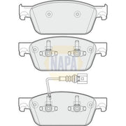 NAPA Front Brake Pad Set NBP1330