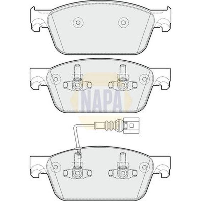 NAPA Front Brake Pad Set NBP1330