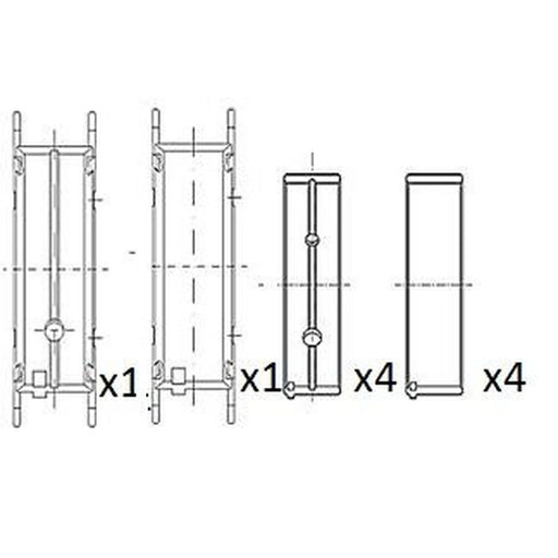 FAI Main Bearing Set 64mm BM1068-STD