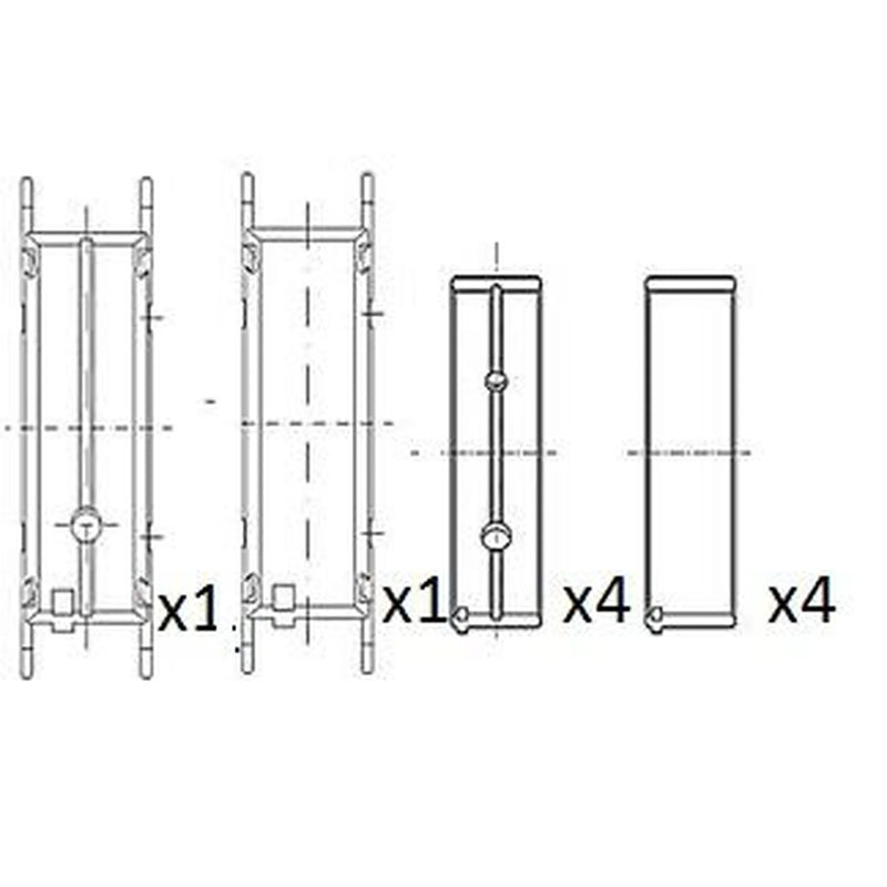 FAI Main Bearing Set 64mm BM1068-025