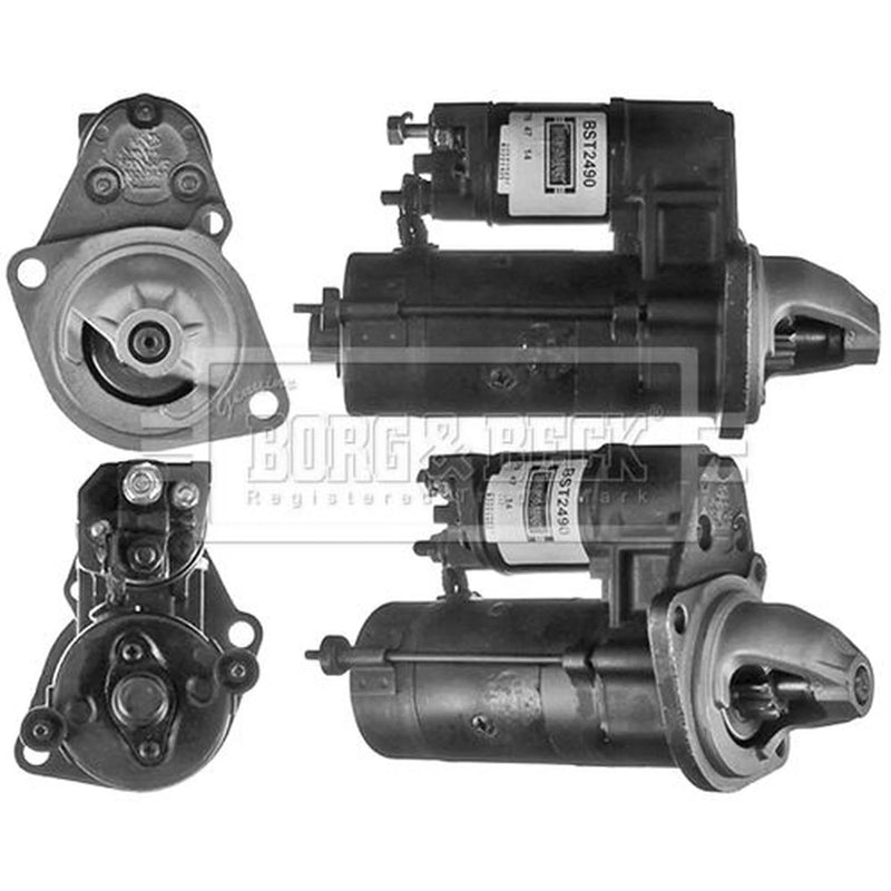 Borg & Beck Starter Motor 12V 1.4kW 9 Teeth BST2490