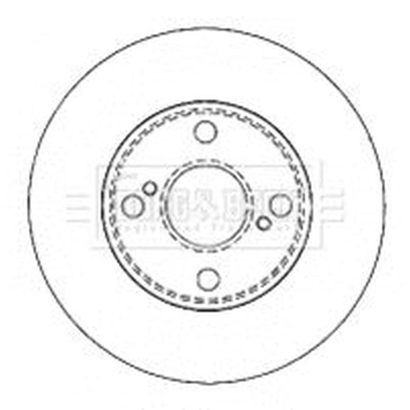 Borg & Beck 2 x Solid Rear Brake Discs BBD4503