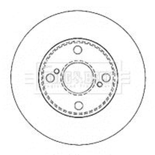 Borg & Beck 2 x Solid Rear Brake Discs BBD4503