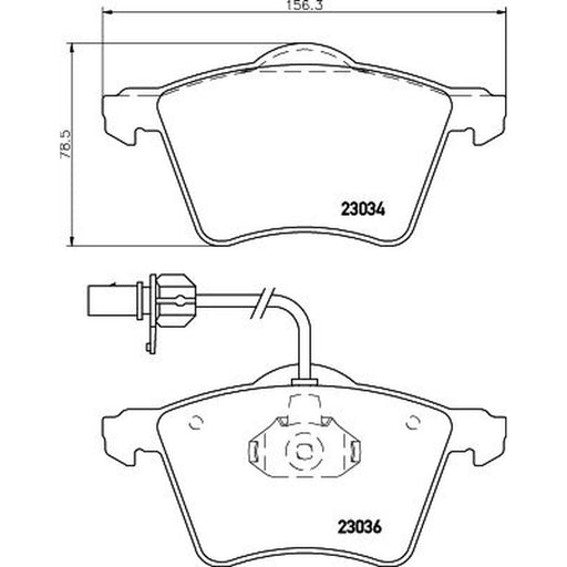 Mintex Front Brake Pad Set MDB1954