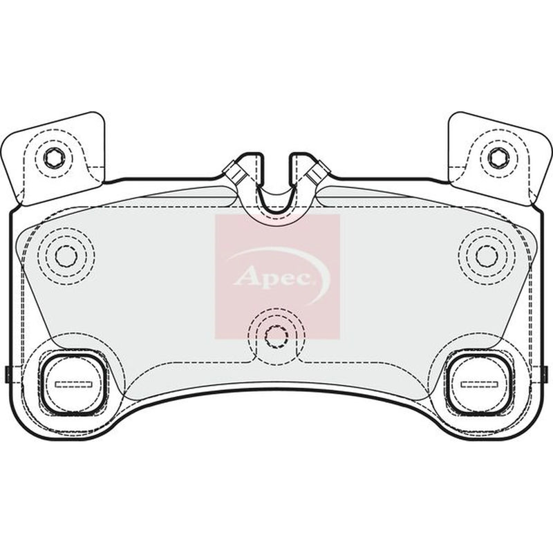 Apec Rear Brake Pad Set PAD1671