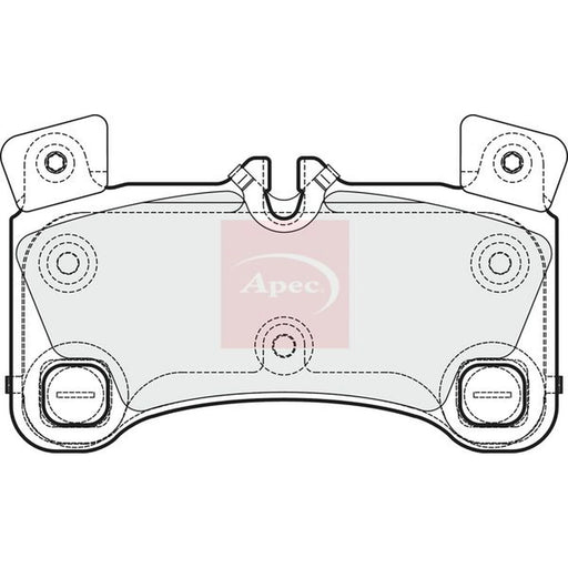 Apec Rear Brake Pad Set PAD1671