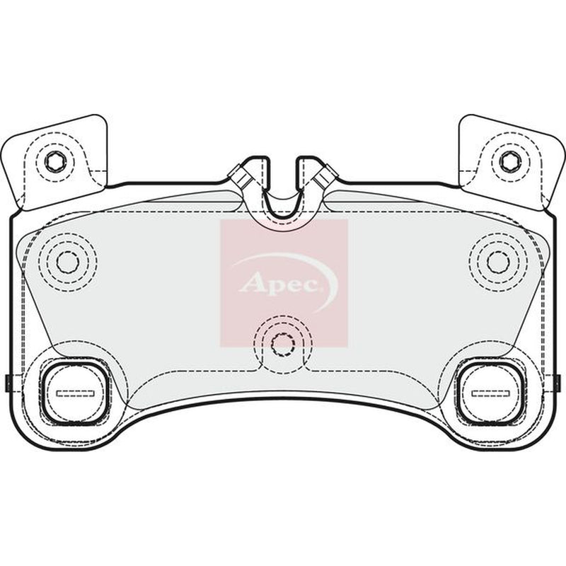 Apec Rear Brake Pad Set PAD1671