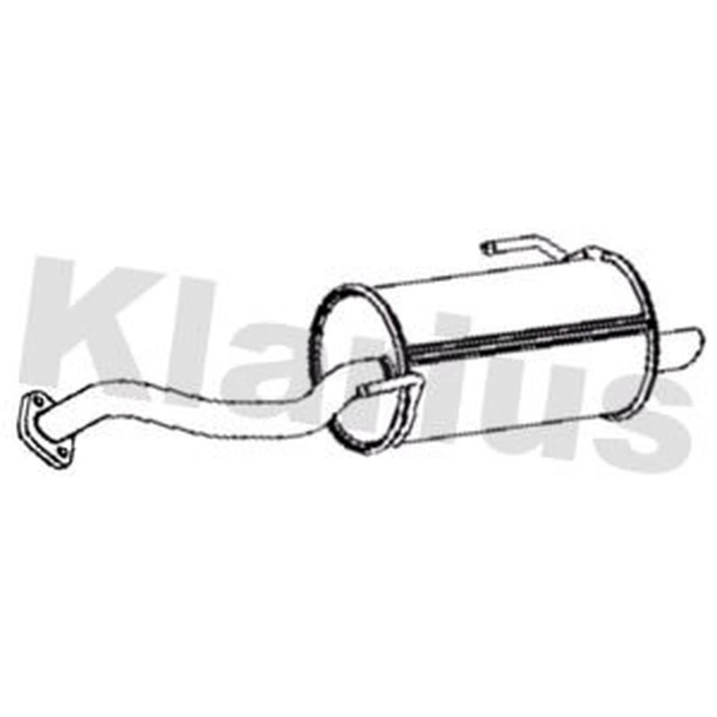 Klarius Box With Tail Pipe Rear DN701C