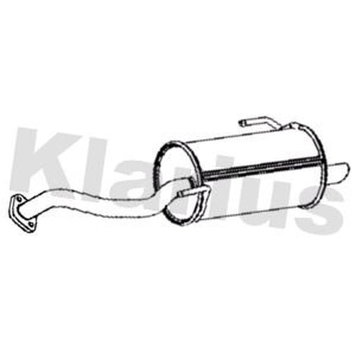 Klarius Box With Tail Pipe Rear DN701C