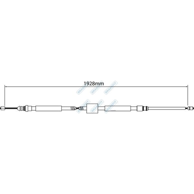 Apec Handbrake Cable Left Rear BBC3379