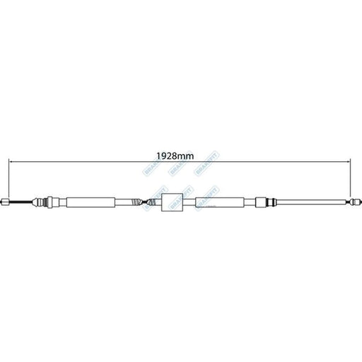 Apec Handbrake Cable Left Rear BBC3379