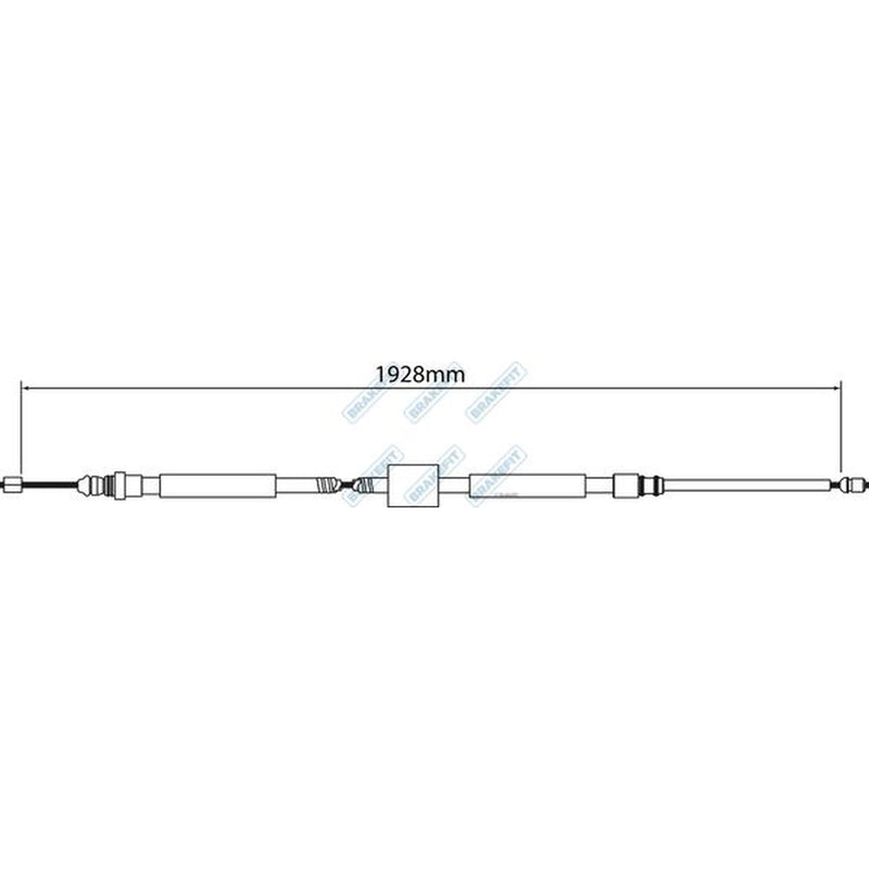 Apec Handbrake Cable Left Rear BBC3379