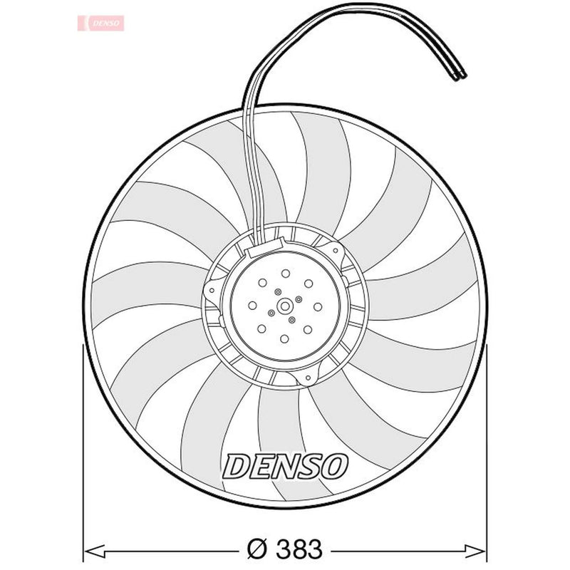 Denso Engine Cooling Fan DER02007