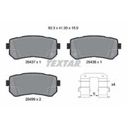 Textar Brake Pad Set 2643701