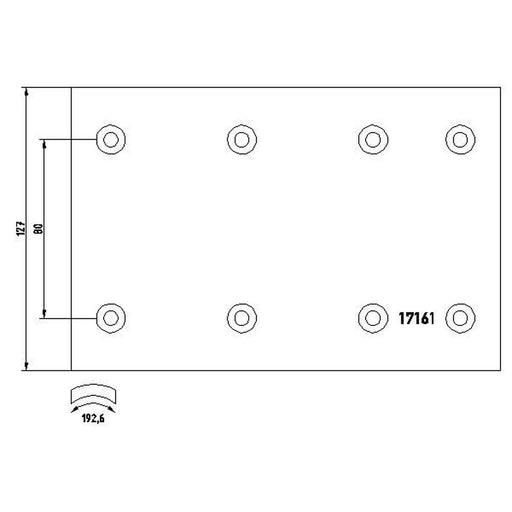 Textar Textar Cv Brake Lining Set 1716104