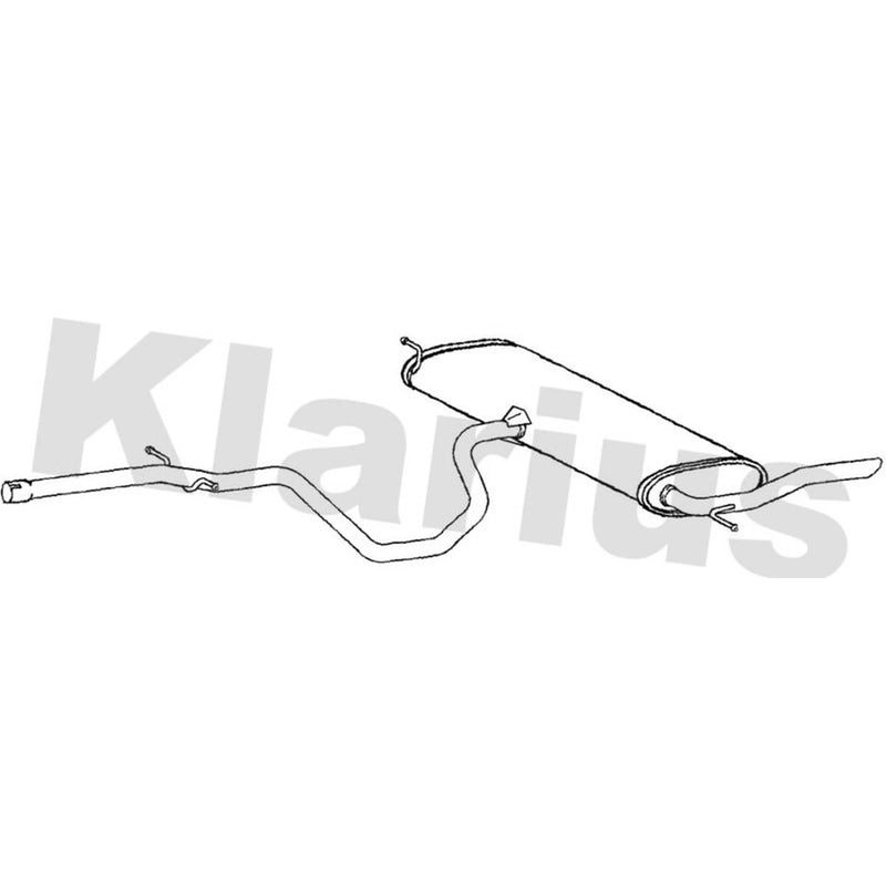 Klarius Box With Tail Pipe Rear SE166C