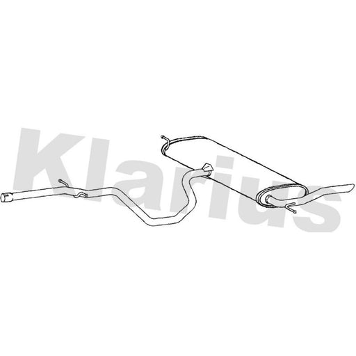Klarius Box With Tail Pipe Rear SE166C