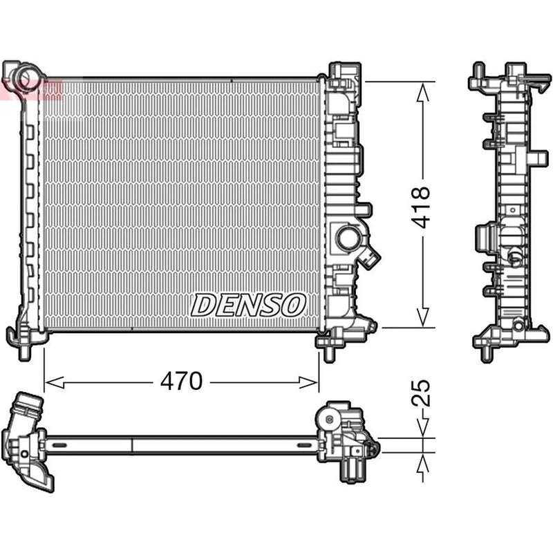 Denso Engine Radiator DRM20114