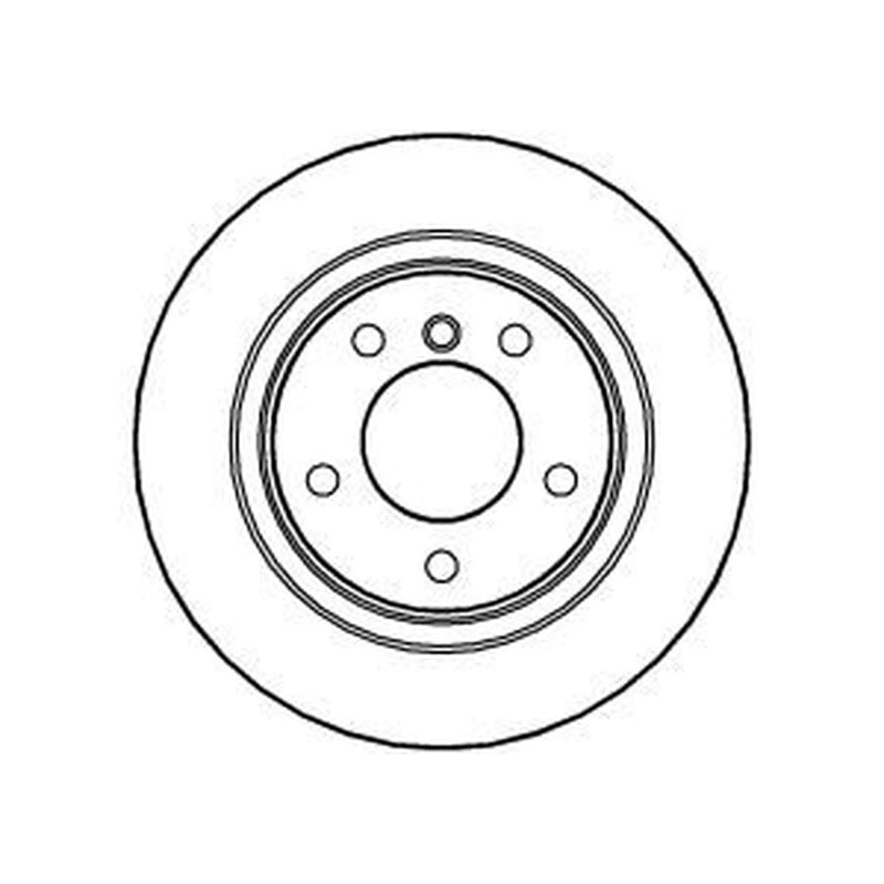 Abtex 2 x Solid Rear Brake Discs BD1250S