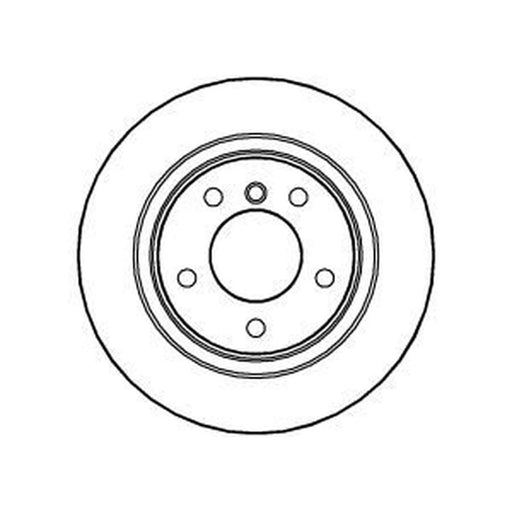 Abtex 2 x Solid Rear Brake Discs BD1250S