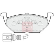 Apec Front Brake Pad Set PAD1129