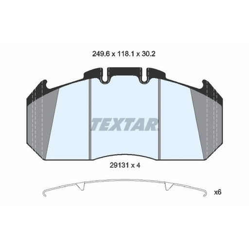 Textar Rear Brake Pad Set 2913111
