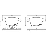 Brembo 4 x Front Brake Pad Set P85106