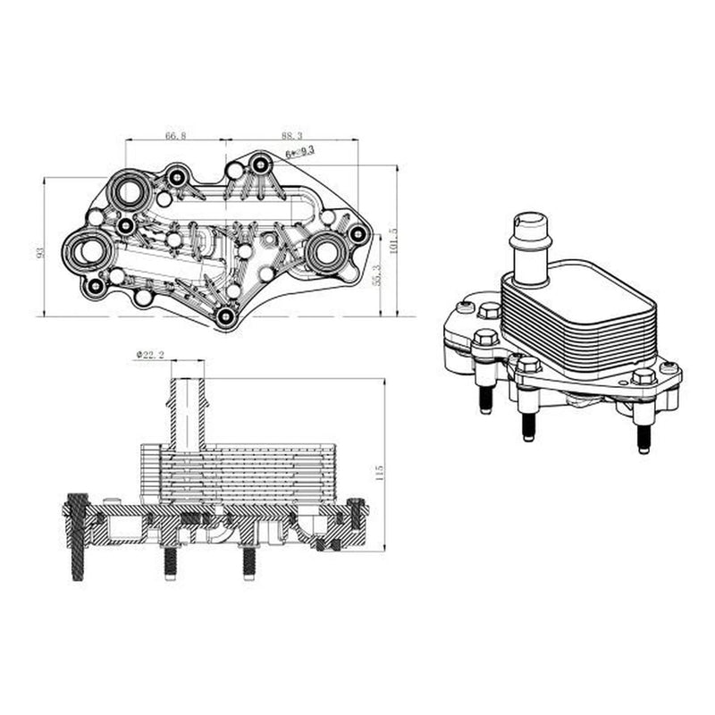 NRF Engine Oil Cooler 31842