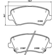DON Front Brake Pad Set PCP1774