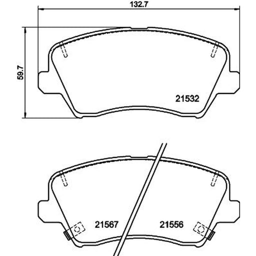 DON Front Brake Pad Set PCP1774