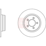 Apec 2 x Solid Rear Brake Discs DSK2938