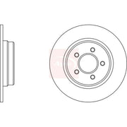 Apec 2 x Solid Rear Brake Discs DSK2938