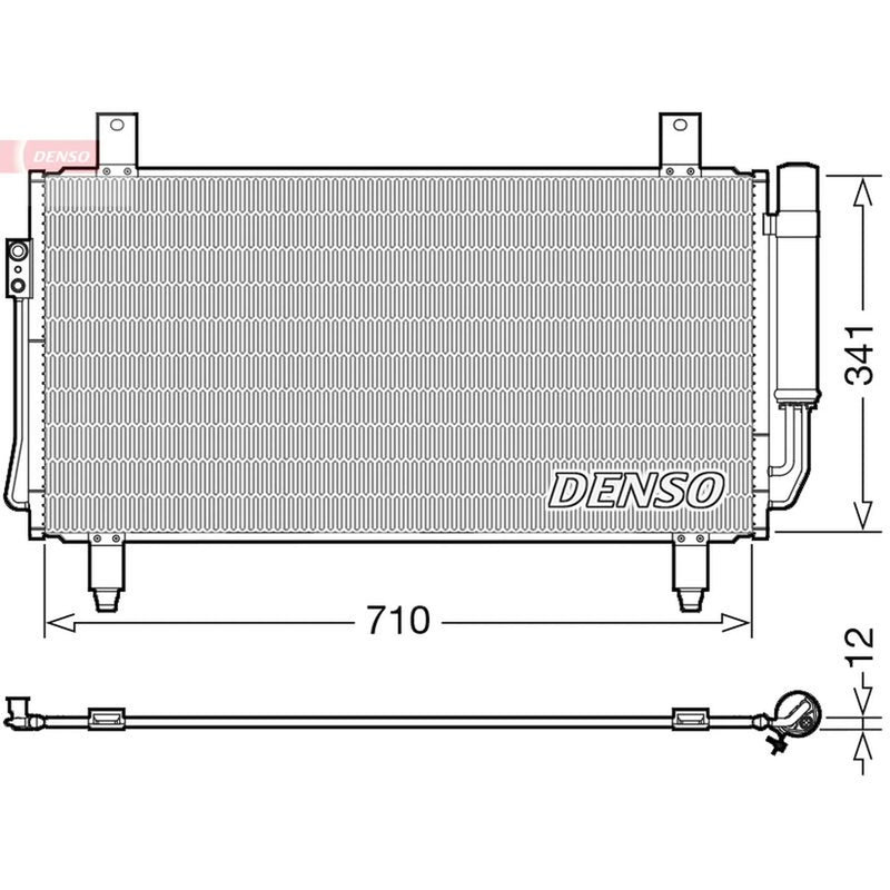 Denso Air Conditioning Condenser DCN45006