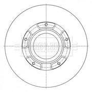 Borg & Beck Rear Brake Discs BBD6073S