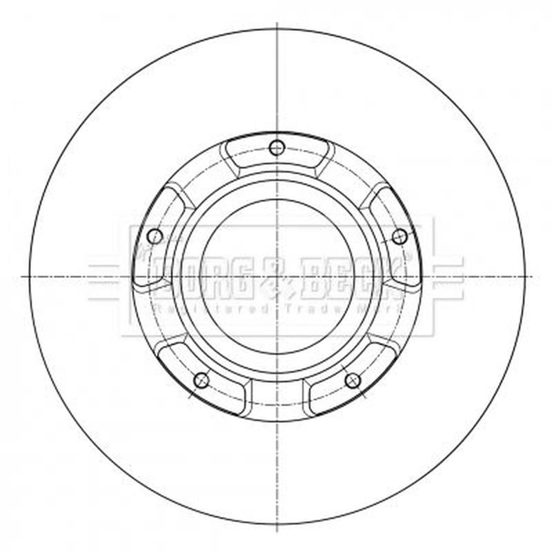 Borg & Beck Rear Brake Discs BBD6073S